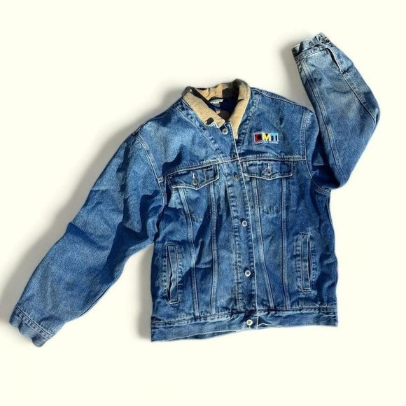 Vintage CMT Logo Denim Jacket - Picture 1 of 8